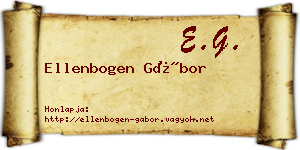 Ellenbogen Gábor névjegykártya